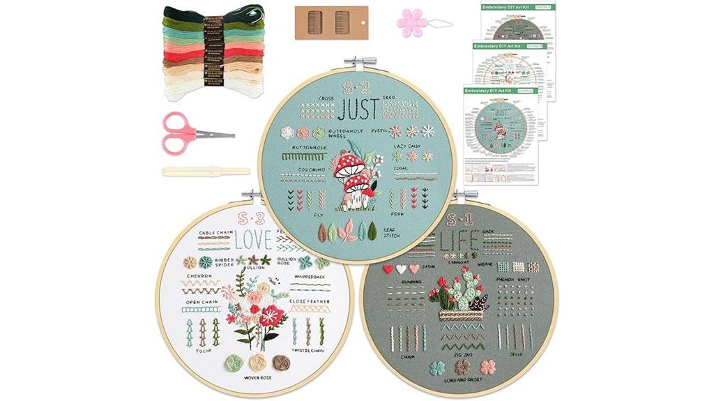 beginner embroidery set pack