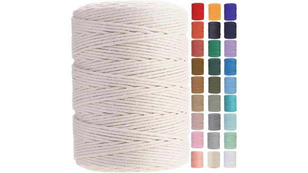 beige 3mm cotton rope