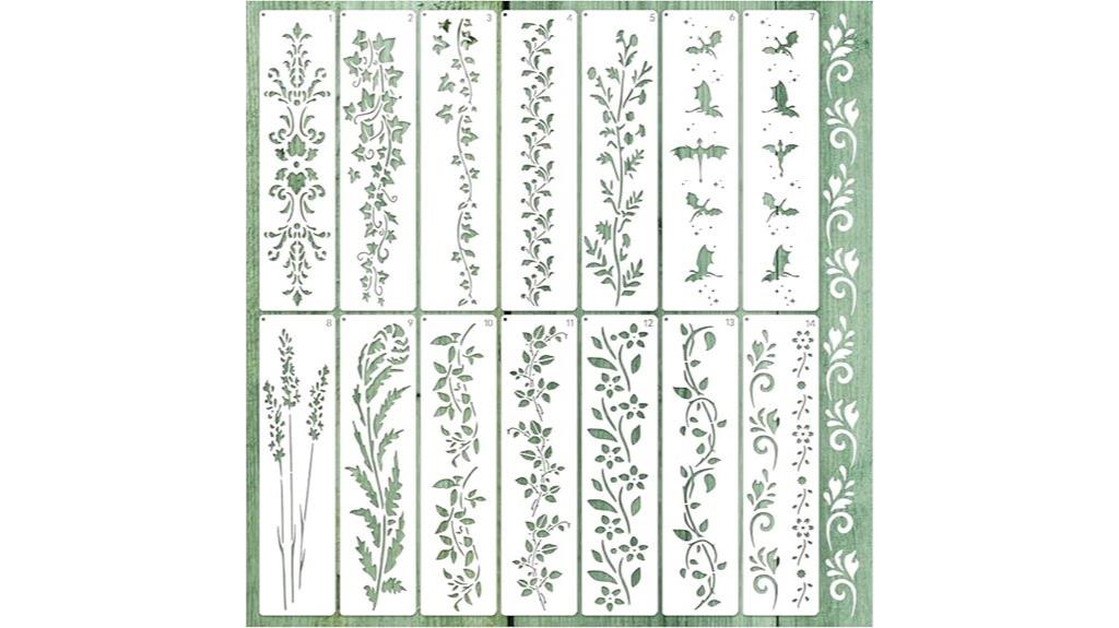 big floral stencil designs