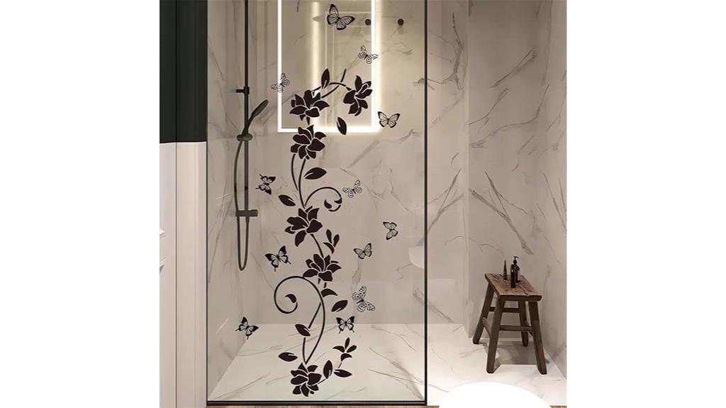 black butterfly vine stickers
