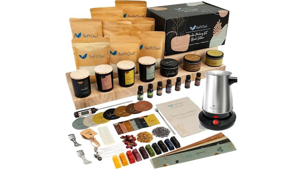 black edition soy candle kit