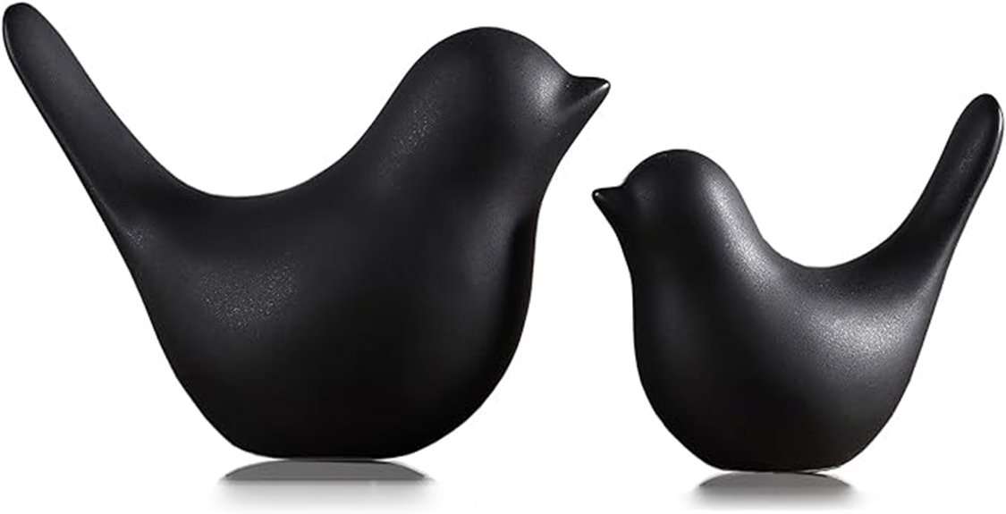 black small animal statue
