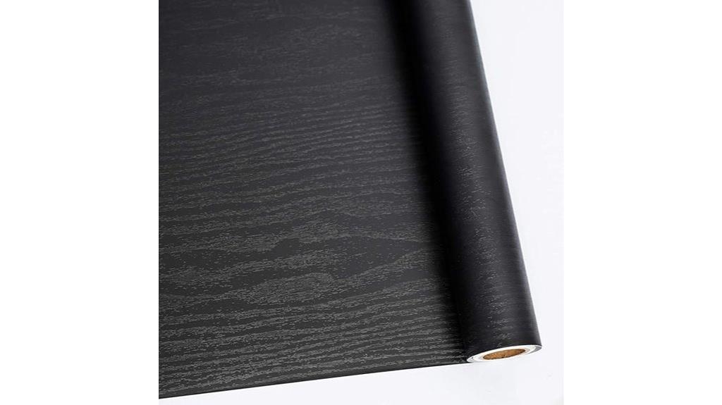 black wood contact paper
