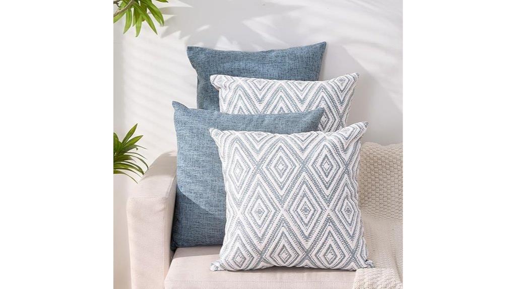 blue 18x18 pillow covers