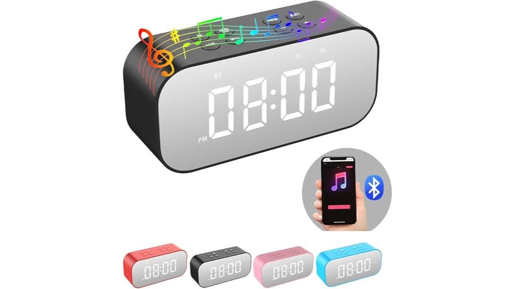 bluetooth alarm clock speaker