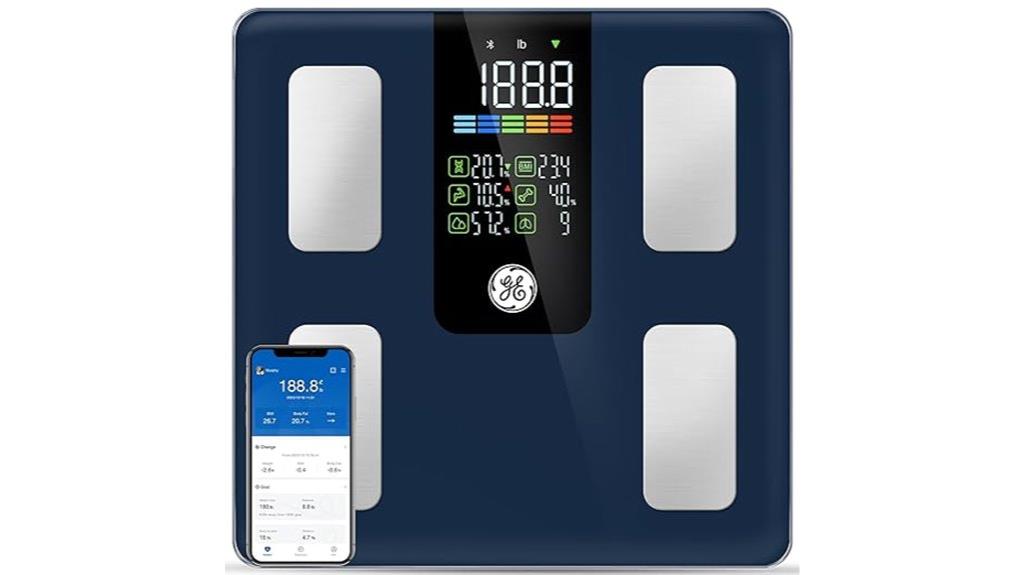 bluetooth enabled body weight scale