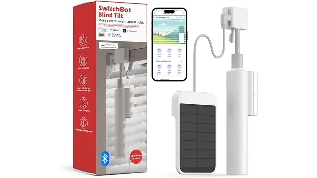 bluetooth solar powered blinds