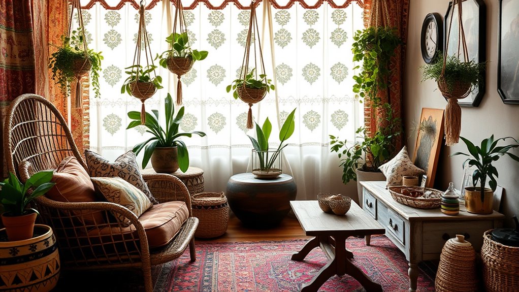 bohemian small space decor