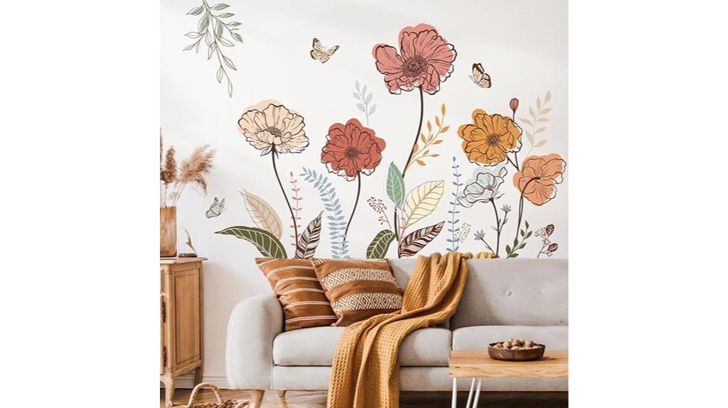 boho flower wall decor