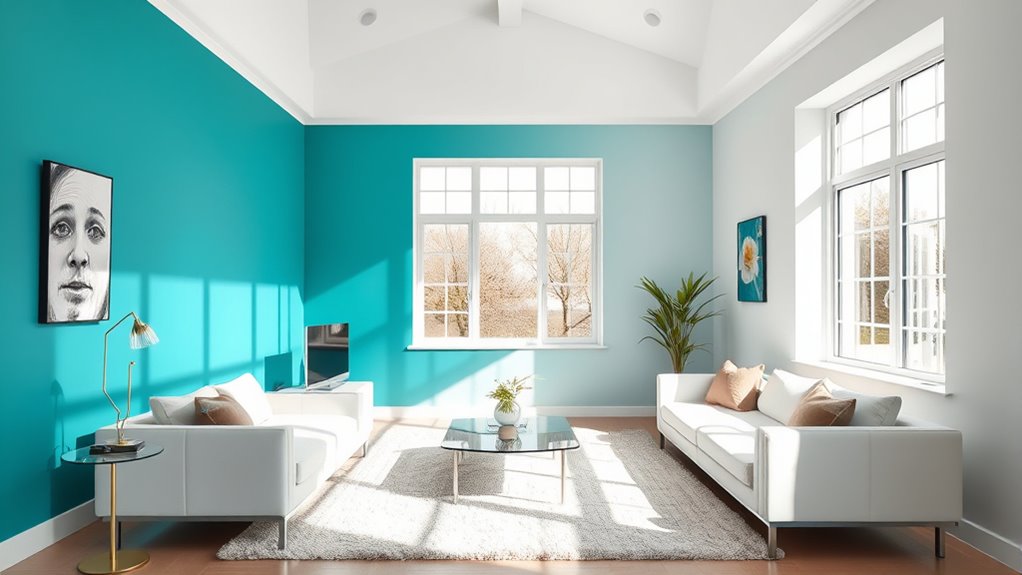 bold color accent walls