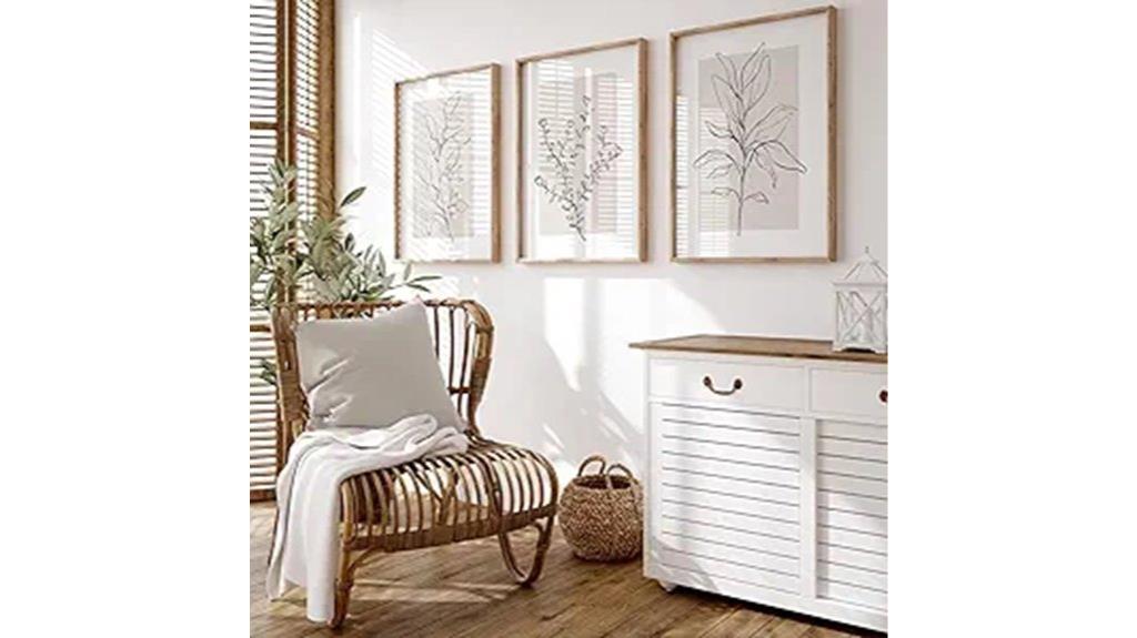 botanical wall art set