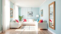 bright colors expand spaces