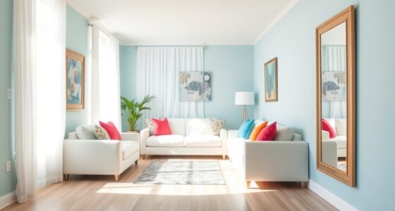 bright colors expand spaces