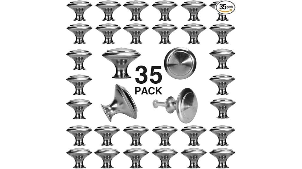 brushed nickel cabinet knobs