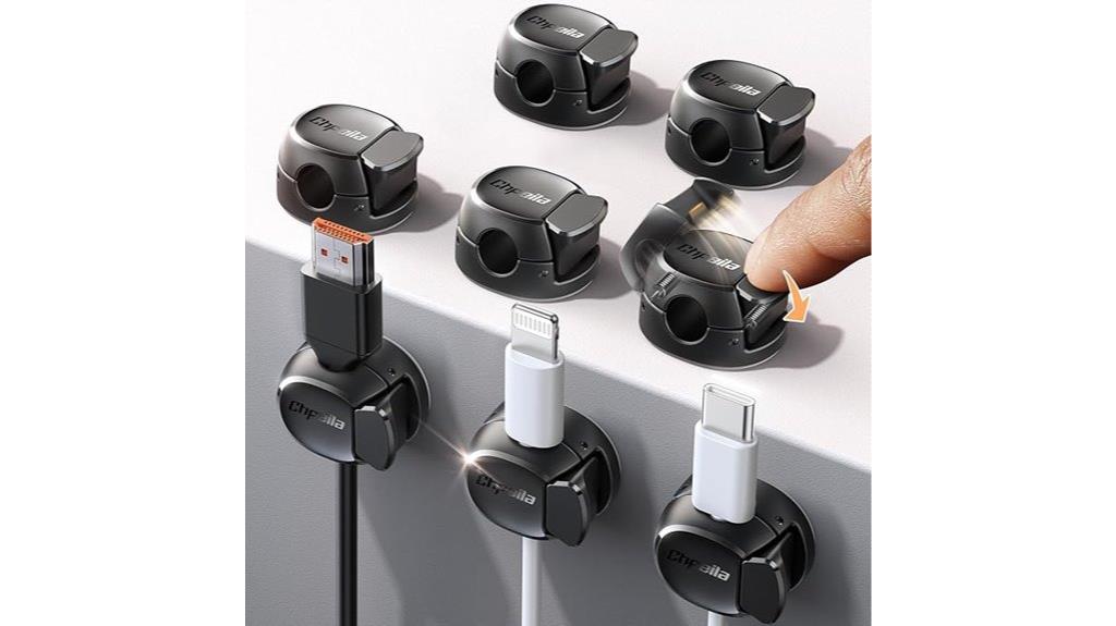 cable clips for organization