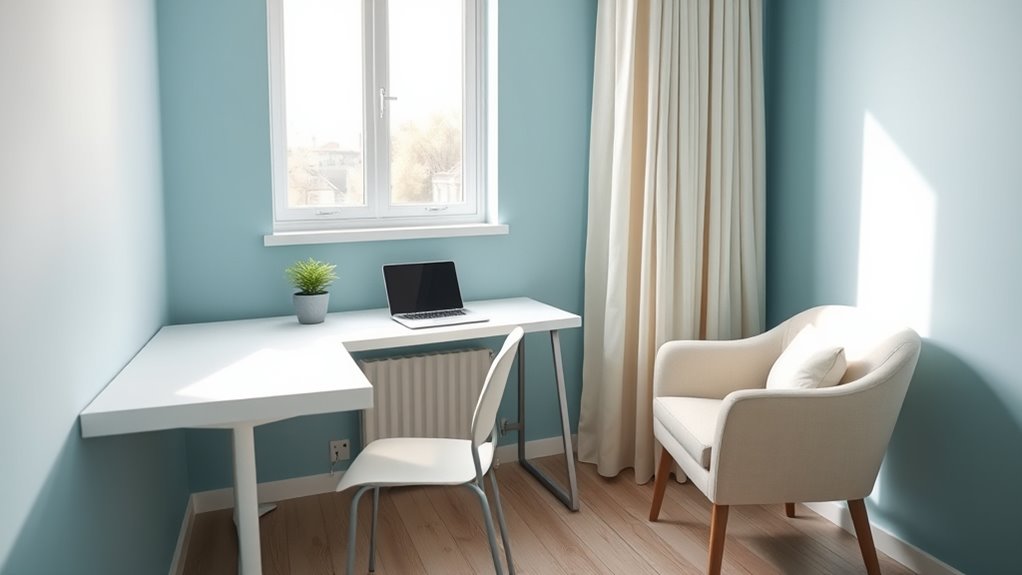 calming bright neutral palette