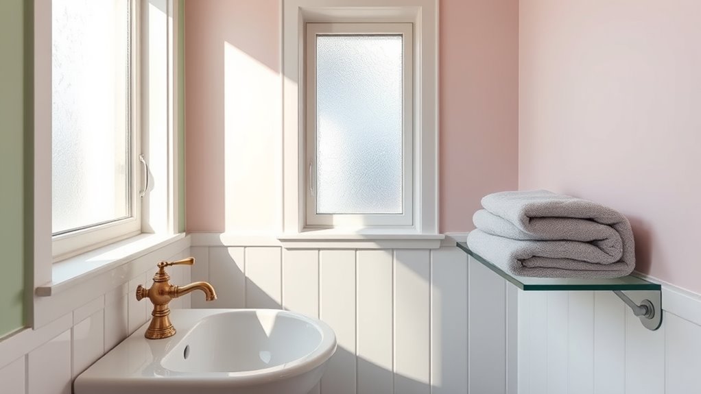 calming pastel bathroom colors