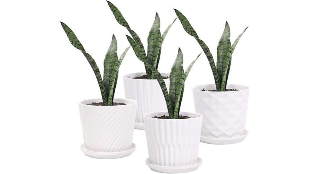ceramic plant pots set