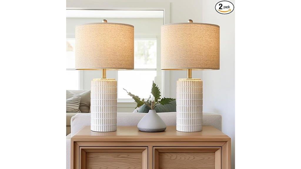 ceramic table lamp set