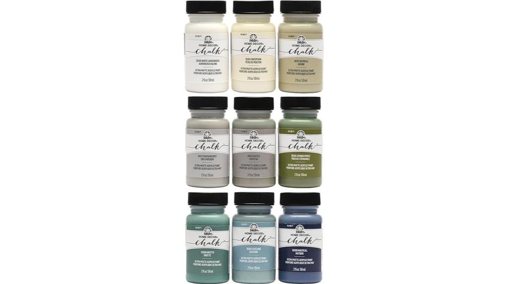 chalk finish acrylic set