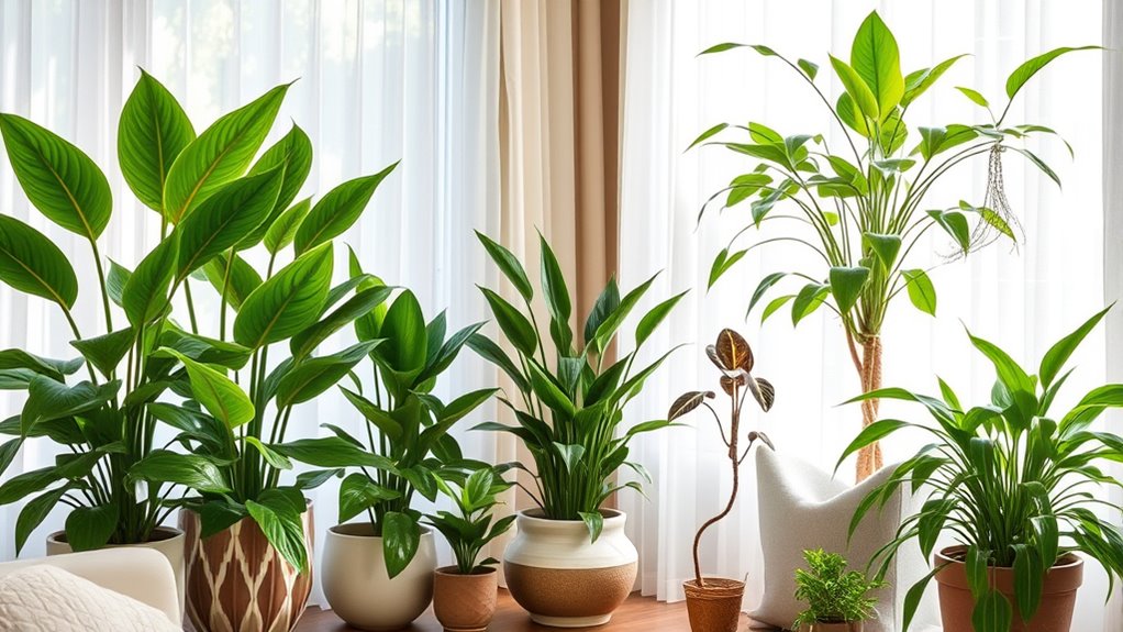 choosing suitable air purifying plants