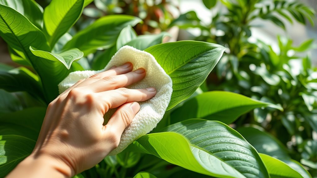 clean leaves regularly