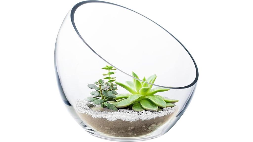 clear bubble globe vase