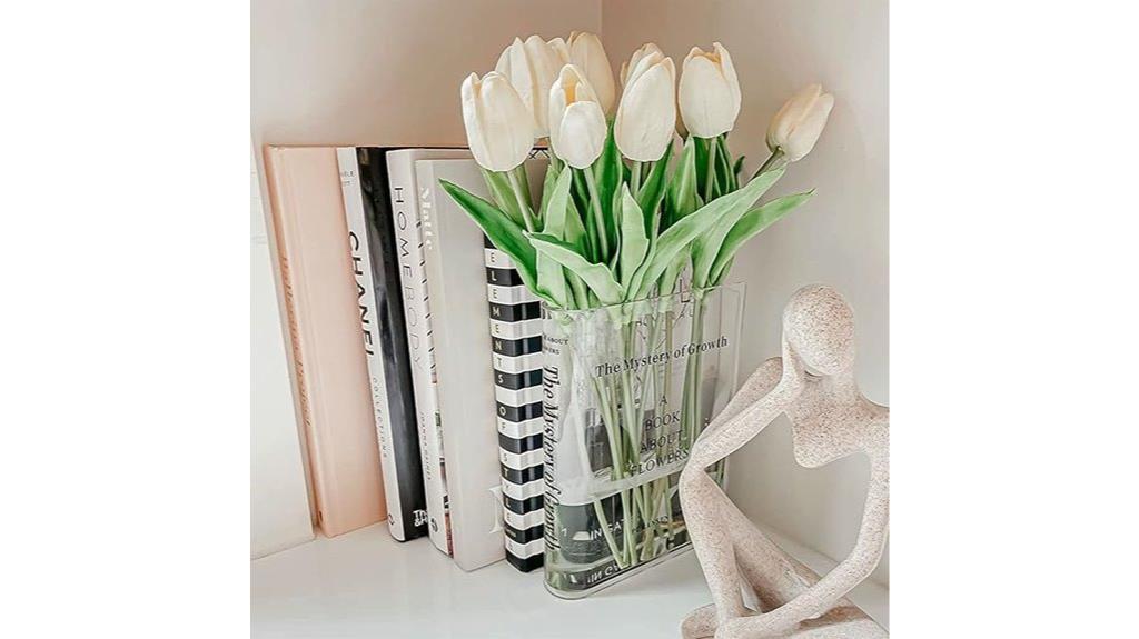 clear flower vase decor