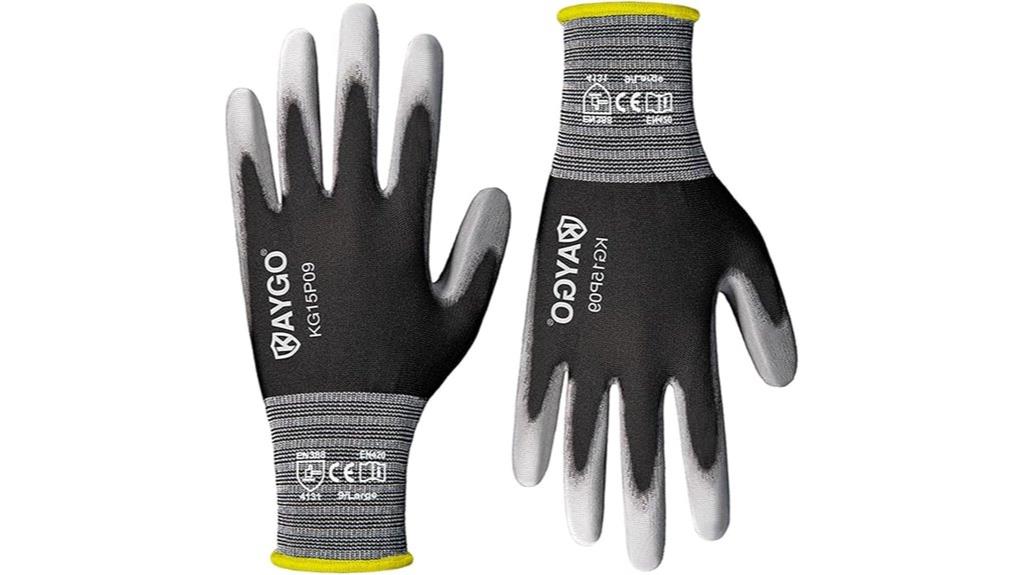 coated work gloves 12 pairs