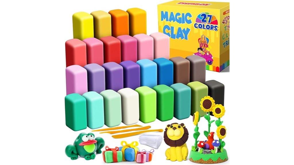 colorful kids air clay