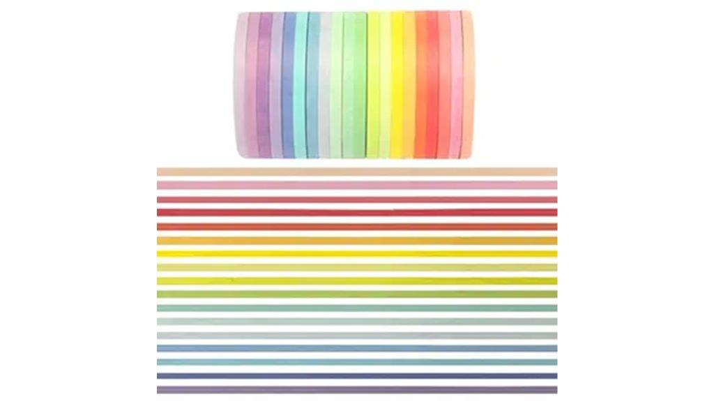 colorful pastel washi tape