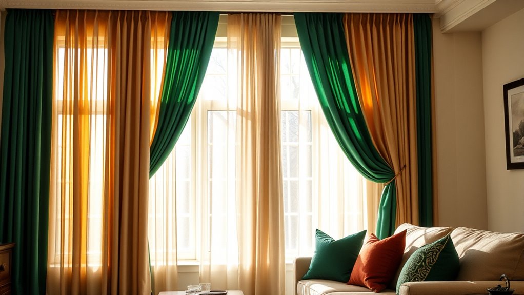 colorful textured fabrics enhance ambiance
