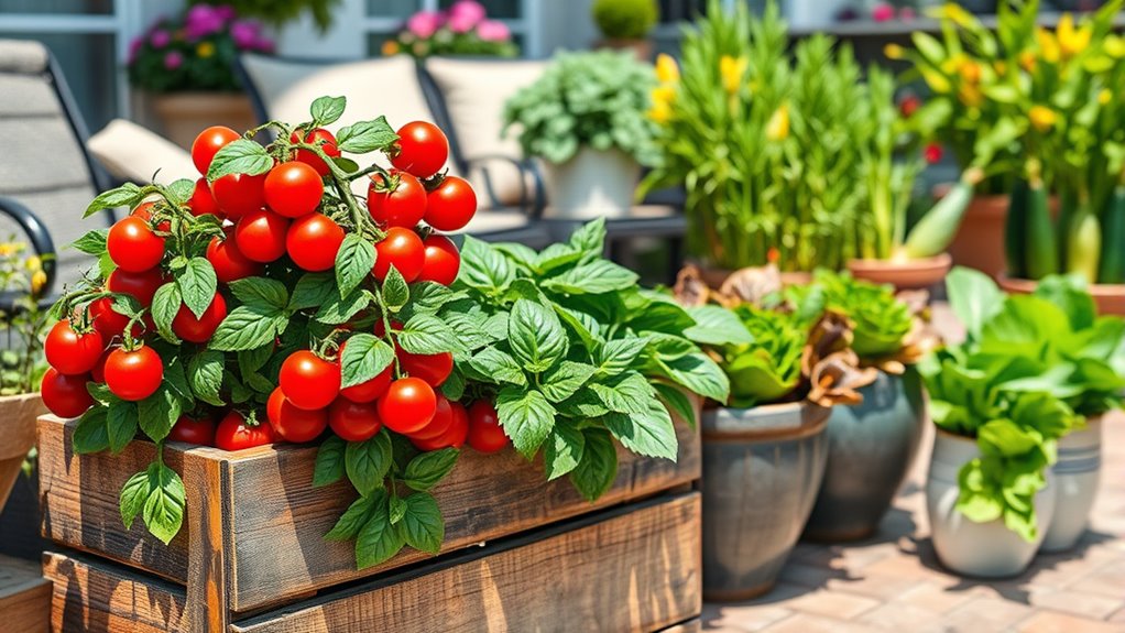 compact container vegetable gardening