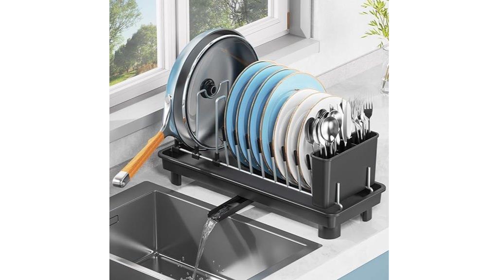 compact countertop dish rack