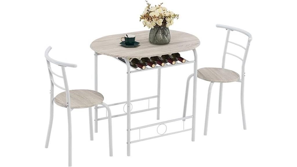 compact dining table set