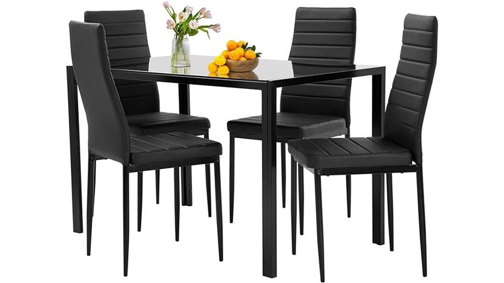 compact dining table set
