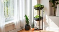 compact plant stand options