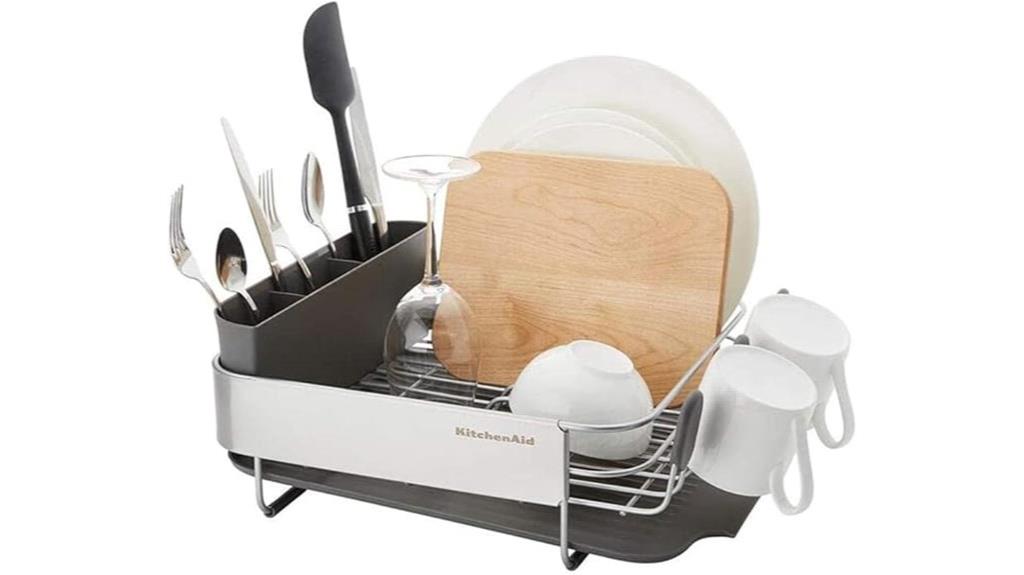 compact rust resistant dish rack
