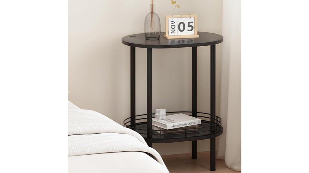 compact storage side table
