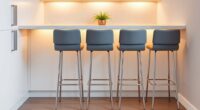 compact stylish kitchen seating