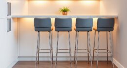 compact stylish kitchen seating
