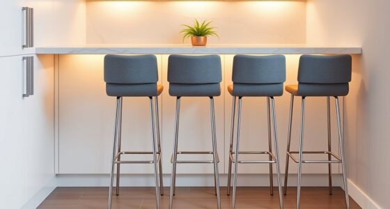 compact stylish kitchen seating