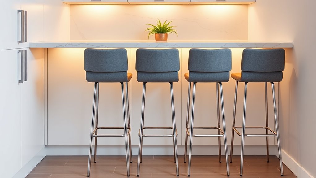 compact stylish kitchen seating