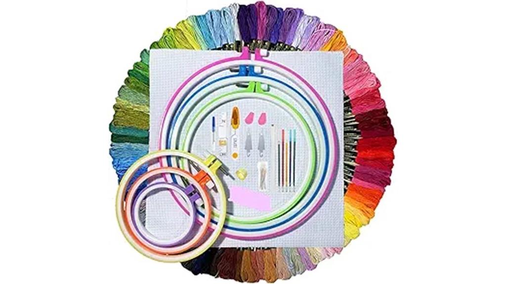 complete 141 piece embroidery set