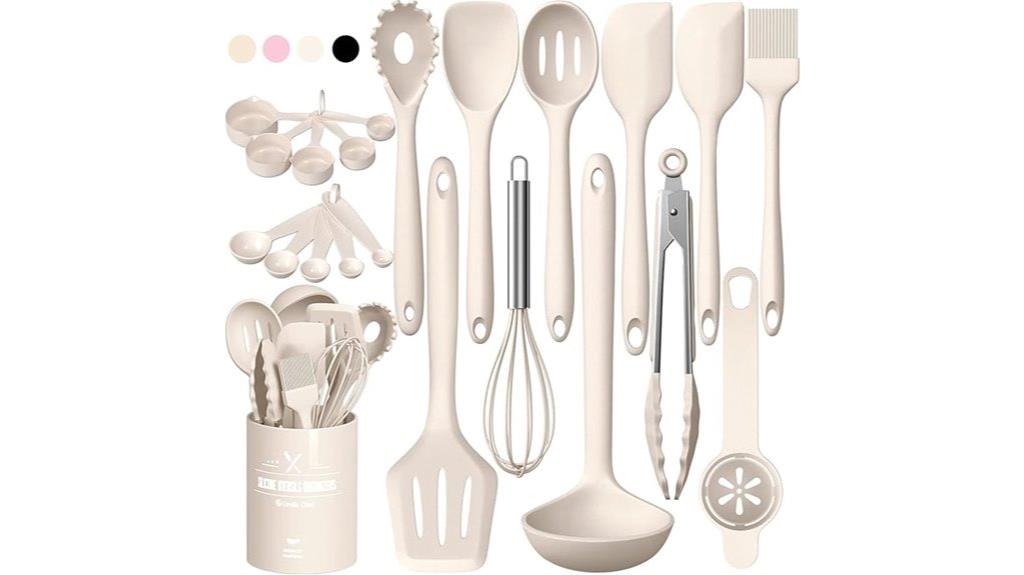 complete 22 piece silicone utensil set