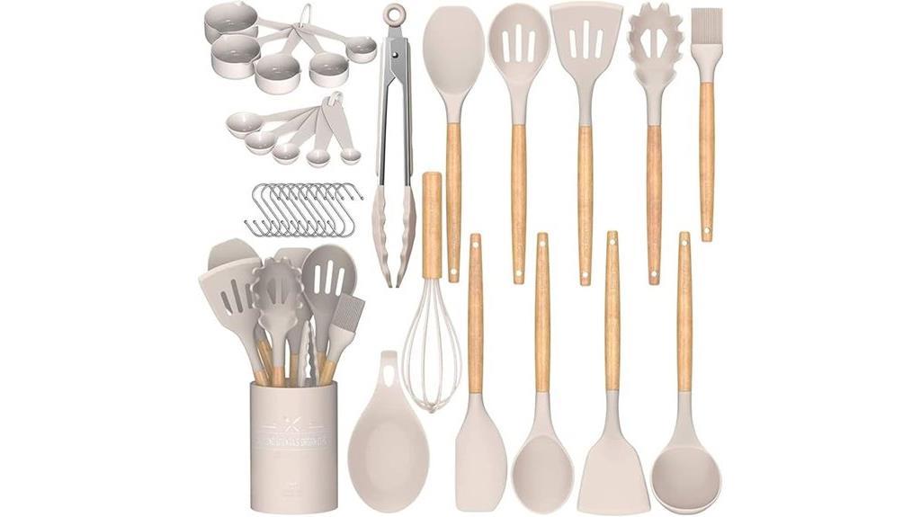 complete 33 piece silicone kitchen set