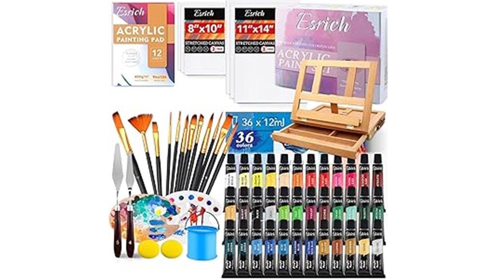comprehensive acrylic painting kit