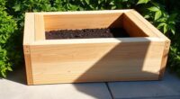 constructing a patio garden bed