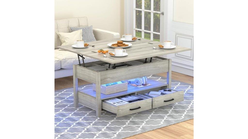convertible grey lift table