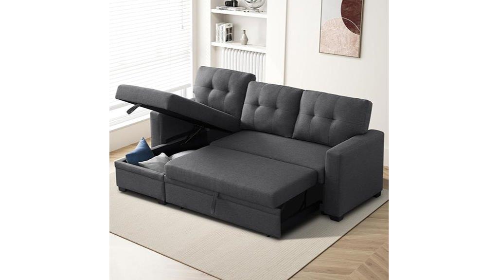 convertible sofa with pull out bed